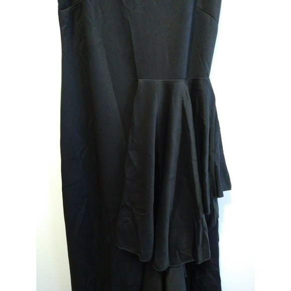 Cocktail Maxi Dress with side open leg Ruffle Size Large Unique style - Picture 6 of 8